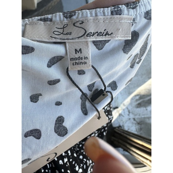 NWT Les Serein Stitch Fix Bohemian Maxi Tiered Ruffle Dress, Off-shoulder Sz M - Picture 3 of 8